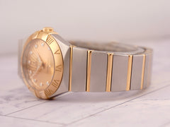Omega Constellation 35mm 2-Tone 18k YG & SS Gold Dial 123.20.24.60.58.001