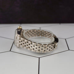 Rolex Ladies Datejust 26mm 18k White Gold Jubilee Silver Dial Watch Ref: 6917