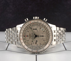 Breitling 42mm Navitimer Chronograph Silver Dial Steel Men's Watch A23322
