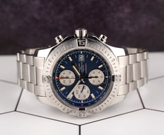 Breitling Colt 44mm Chronograph Automatic Blue Dial Steel Watch A13388