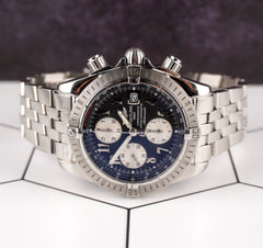 Breitling Chronomat Evolution 43mm Steel Black Dial Steel Mens Watch A13356