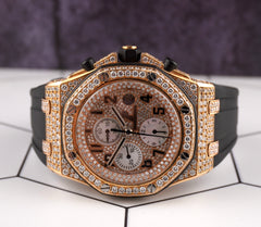 Audemars Piguet Royal Oak Offshore 42mm 18k Rose gold 15ct Diamond Watch 26470OR