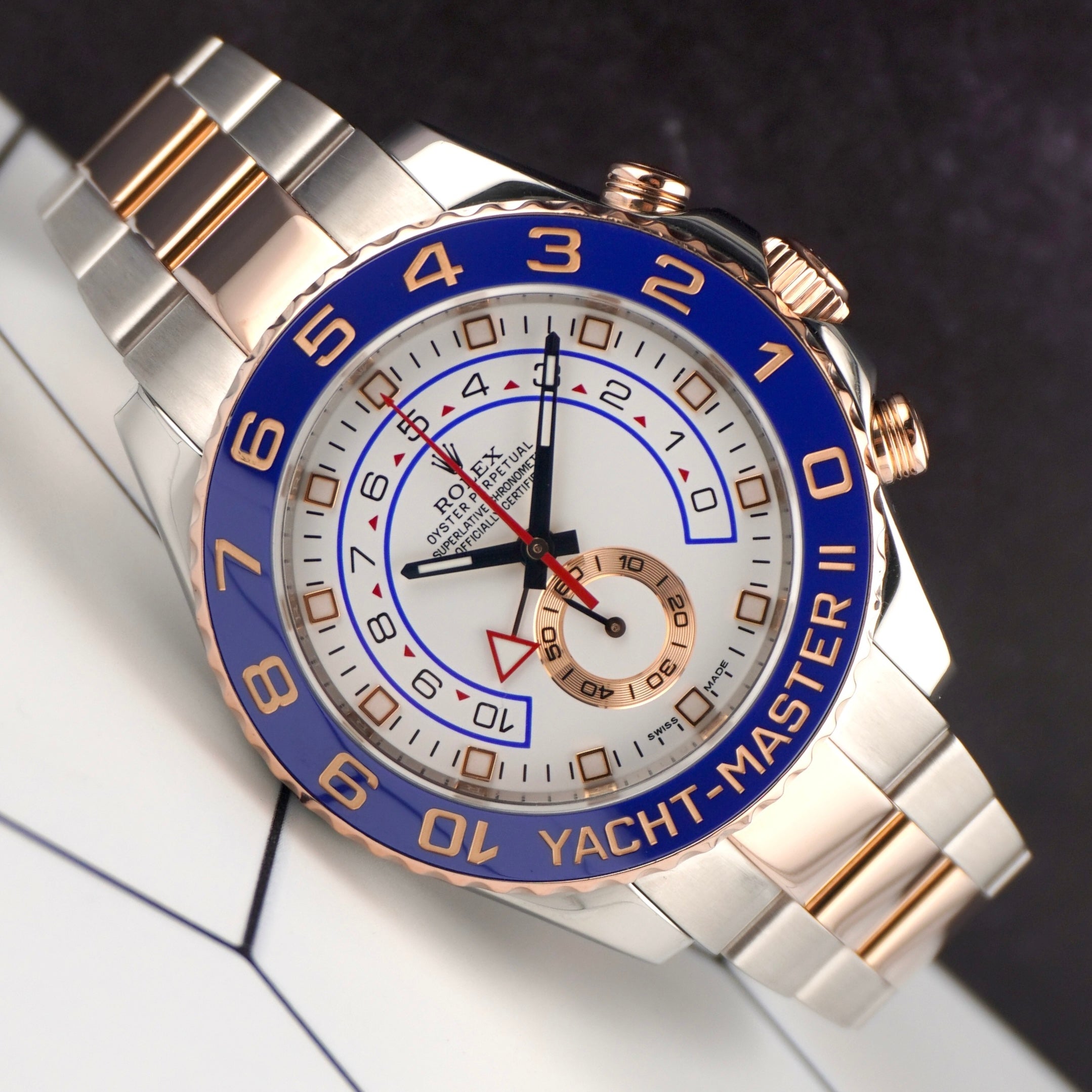 Rolex Yacht-Master II 44mm Oyster Perpetual 18k Rose Gold Ceramic