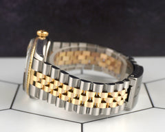 Rolex 36mm Vintage Datejust Mens Yellow Gold/Steel Jubilee Gold Dial Watch 1601