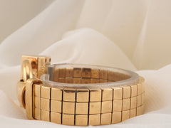 Van Cleef & Arpels Cadenas 24mm x 12mm Silver Dial Smooth 18K YG VCA 23.8x13