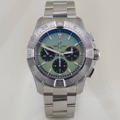 Breitling Avenger B01 Chronograph 44mm Steel Mint Green Dial AB0147101L1A1