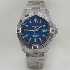 Breitling Avenger Automatic GMT 44mm Steel Rotating Blue Dial A32320101C1A1