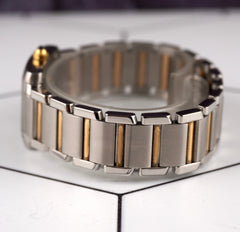 Cartier Tank Francaise 20mm Quartz Ladies 18k Gold & Steel Watch White Dial 2384