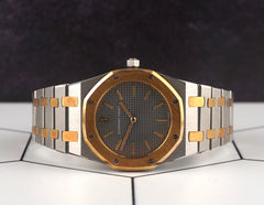 Audemars Piguet 33mm Royal Oak 2-Tone Unisex Grey Dial Quartz Watch 56143SA