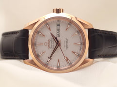 Omega Seamaster 38.5mm 18K RG Silver Tapestry Dial 231.53.39.22.02.001
