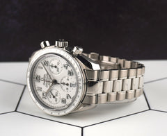 Omega 38mm Speedmaster White Dial Stainless Steel Mens Watch 324.30.38.40.04.001