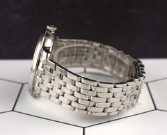 Omega 39.5mm De Ville Prestige Co-axial Blue Dial Steel Watch 424.10.40