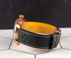 Breitling 41mm Top Time B01 Rose Gold Leather Strap Men's Watch RB0176