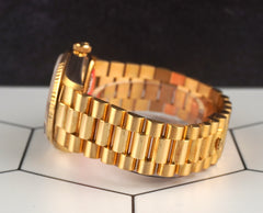 Rolex DAY-DATE 36mm 18K Yellow Gold President Champagne Dial Men's Watch 18038