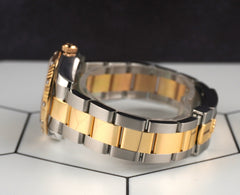 Rolex 31mm Datejust Midsize Yellow Gold Steel Goldust MOP Dial Watch 178313