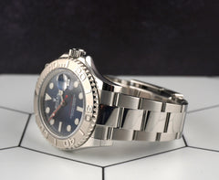 Rolex 40mm Yacht-master Platinum Blue Dial Automatic Men's Watch 126622