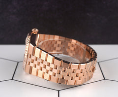 Rolex 36mm Land-Dweller 18K Rose Gold Men's Watch 127235