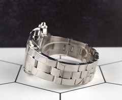 Cartier 43mm Roadster XL Chronograph Black Dial Steel Men's Watch 2618