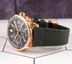Audemars Piguet Code 11.59 41mm 18K Rose Gold Green Dial Watch 26393OR