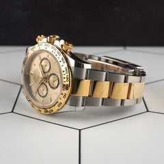 Rolex 40mm Daytona Steel 18K Yellow Gold Gold Dial Men's Watch 126503