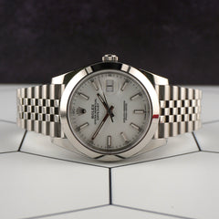 Rolex Datejust 41mm Steel White Dial Jubilee Men's Watch 126300