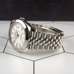 Rolex Datejust 41mm Steel White Dial Jubilee Men's Watch 126300
