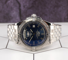 Breitling 44mm Headwind Blue Dial Steel Men's Watch A45355