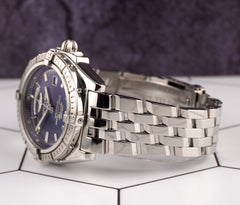 Breitling 44mm Headwind Blue Dial Steel Men's Watch A45355