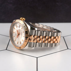 Rolex 36mm Datejust Turn-O-Graph 18K Rose Gold/Steel Jubilee Watch 116261
