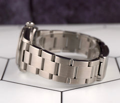 Rolex Oyster Perpetual 31mm Stainless Steel Black MOP Dial Watch 77080