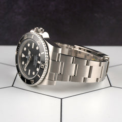 Rolex 40mm Submariner Ceramic Stainless Steel Oyster Black Dial Men Watch 114060