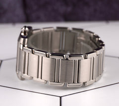 Cartier 25mm Tank Francaise Midsize Silver Dial Ladies Watch 2301