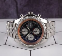 Breitling 45mm Bentley Motors GT Black Dial Steel Mens Watch A13362