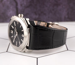 Bvlgari Octo 41mm Steel Black Dial Automatic Leather Steel Men's Watch BGO41S