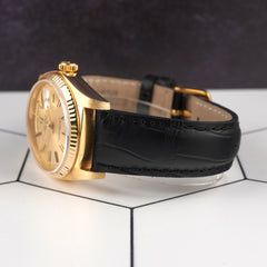Rolex DAY-DATE 36mm 18K Yellow Gold President Champagne Dial Men's Watch 18038