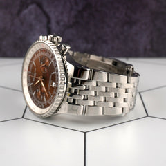Breitling 47mm Montbrillant Legende Bronze Dial Men's Watch A23340