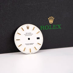 Rolex Datejust Men's 36mm White Dial Yellow Gold Stick Jubilee Oyster Ref: 16233