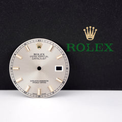 Rolex Datejust 36mm Mens Silver Dial Gold Stick Oyster Jubilee 116234 116200