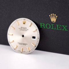 Rolex Datejust 36mm Mens Silver Dial Gold Stick Oyster Jubilee 116234 116200