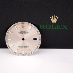 Rolex Datejust 36mm Mens Silver Dial Gold Stick Oyster Jubilee 116234 116200