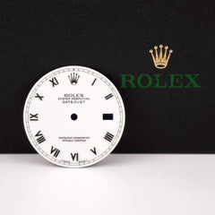 Rolex Datejust 36mm Men's White Dial Silver Roman Jubilee Oyster Ref 16234 16014