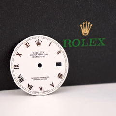 Rolex Datejust 36mm Men's White Dial Silver Roman Jubilee Oyster Ref 16234 16014