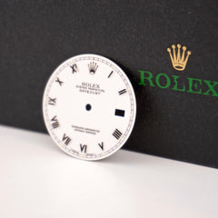 Rolex Datejust 36mm Men's White Dial Silver Roman Jubilee Oyster Ref 16234 16014