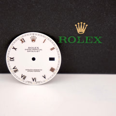 Rolex Datejust 36mm Men's White Dial Silver Roman Jubilee Oyster Ref 16234 16014