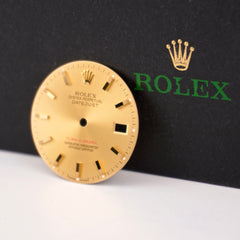 Rolex Mens Datejust 36mm Turn-O-Graph Steel Gold Dial Reference: 116263