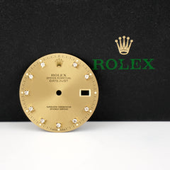 Rolex Datejust Mens 36mm FACTORY Gold Diamond Dial Jubilee Oyster 16013 16233