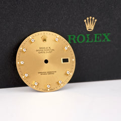 Rolex Datejust Mens 36mm FACTORY Gold Diamond Dial Jubilee Oyster 16013 16233