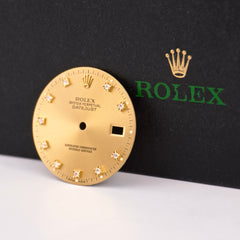 Rolex Datejust Mens 36mm FACTORY Gold Diamond Dial Jubilee Oyster 16013 16233