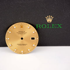 Rolex Datejust Mens 36mm FACTORY Gold Diamond Dial Jubilee Oyster 16013 16233