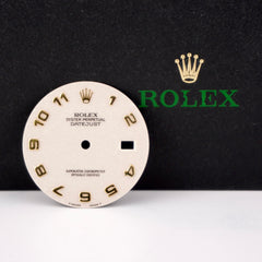 Rolex Men's Datejust 36mm White Dial Gold Arabic Oyster Jubilee 16233 16203